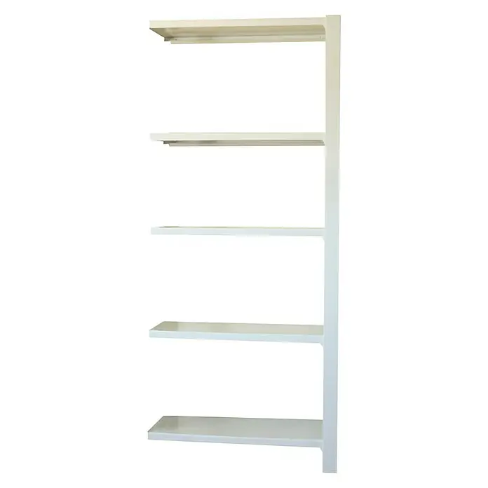 Simonrack Simonoffice Estantería para archivadores Officlick Wood Adicional - L x An x Al: 40 x 90 x 210 cm, Capacidad de carga: 200 kg/balda, Número de baldas: 5 ud., Blanco - Vista frontal