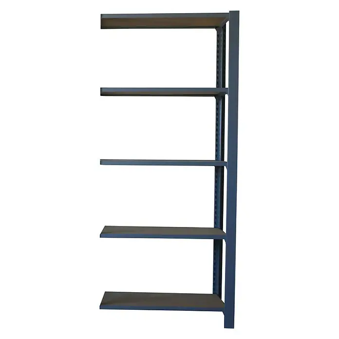 Simonrack Simonoffice Estantería para archivadores Officlick Wood Adicional - L x An x Al: 40 x 90 x 210 cm, Capacidad de carga: 200 kg/balda, Número de baldas: 5 ud., Gris/MDF - Vista frontal