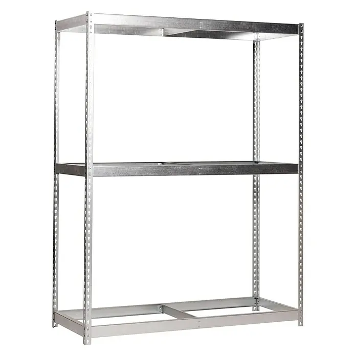 Simonrack Simonforte Estructura de estantería - L x An x Al: 60 x 210 x 200 cm, Capacidad de carga: 600 kg/balda, Número de baldas: 3 ud., Galvanizado - Vista angular
