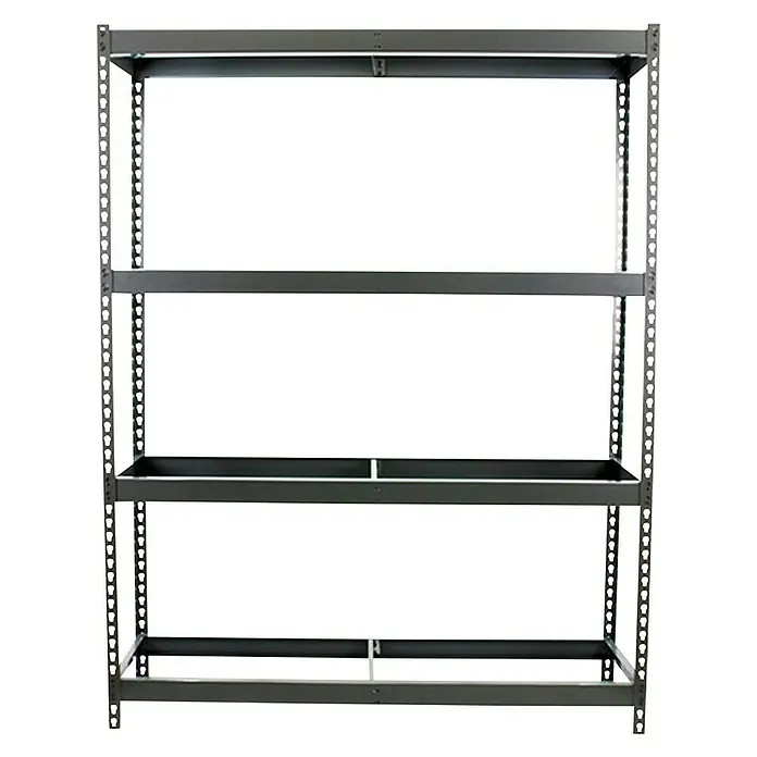 Simonrack Simonforte Estructura de estantería - L x An x Al: 60 x 150 x 200 cm, Capacidad de carga: 600 kg/balda, Número de baldas: 4 ud., Gris - Vista frontal