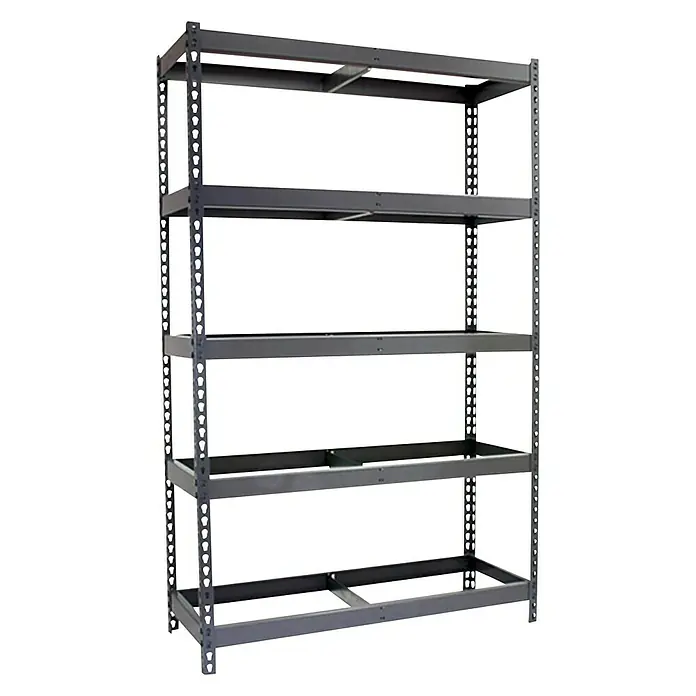 Simonrack Simonforte Estructura de estantería - L x An x Al: 60 x 180 x 200 cm, Capacidad de carga: 600 kg/balda, Número de baldas: 5 ud., Gris - Vista angular