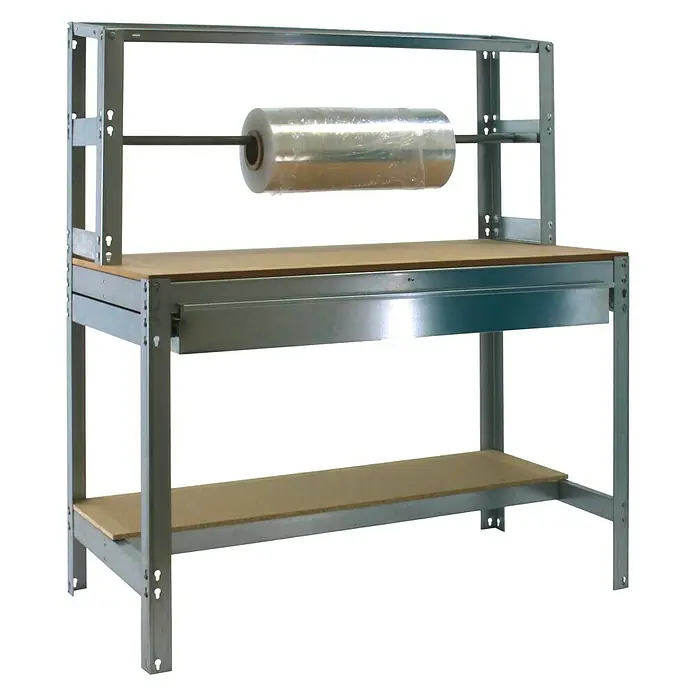 Simonrack Simonwork Banco de trabajo BT4 Box - L x An x Al: 76 x 151 x 144,5 cm, Capacidad de carga: 600 kg, Galvanizado - Vista angular