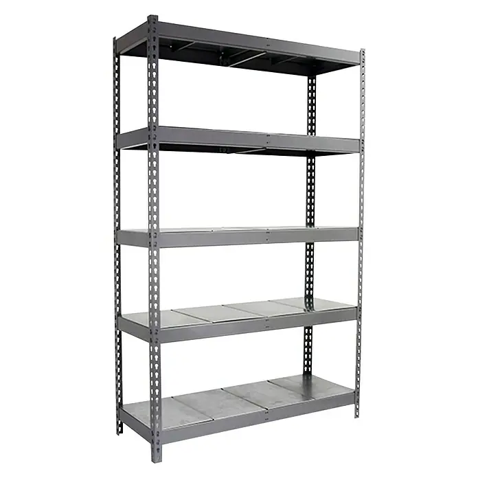 Simonrack Simonforte Estantería para cargas pesadas Metal - L x An x Al: 45 x 150 x 200 cm, Capacidad de carga: 600 kg/balda, Número de baldas: 5 ud., Galvanizado - Vista angular
