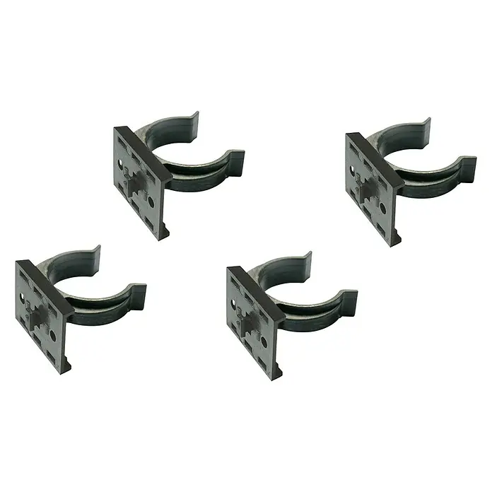 Clip para embellecedor de zócalos corredero - 38 x 30 mm, 4 uds. - Vista angular