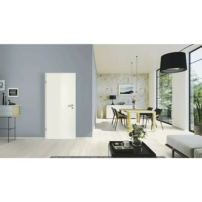 GetaDoor Laminit Türzarge GL 222 - 860 x 1.985 mm, Wandstärke: 270 mm, DIN Anschlag: Links, Arctic Weiß - Stimmungsaufnahme