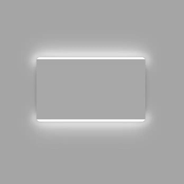 DSK LED-Lichtspiegel Silver Chic - 120 x 70 cm, Kippschalter - Stimmungsaufnahme