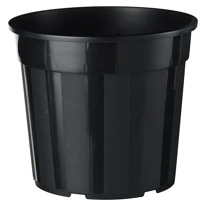 Nature Plantenpot - 1 st., 6,3 l, Kunststof, Zwart - Vooraanzicht