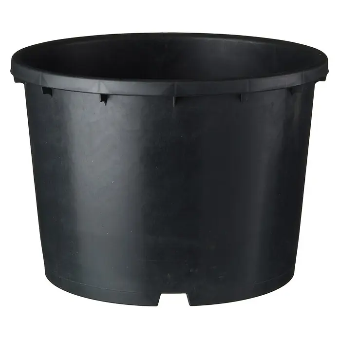 Nature Plantenpot - 20 l, Kunststof, Zwart - Vooraanzicht