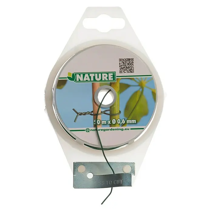 Nature Binddraad - Diameter: 0,6 mm, Lengte: 50 m, Groen - Vooraanzicht
