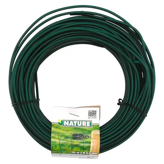Nature Tuindraad geplastificeerd - Ø x l: 2,7 mm x 25 m - Top-down weergave
