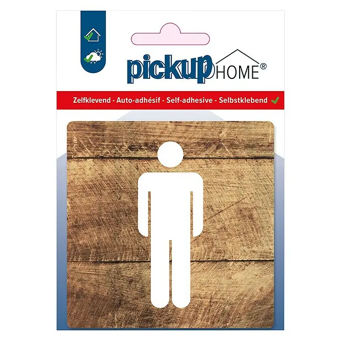 Pickup Etiqueta adhesiva - L x An: 9 x 9 cm, Caballeros