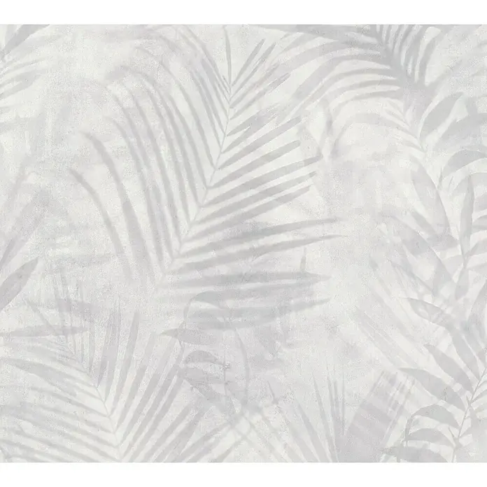 AS Creation Neue Bude 2.0 ED II Vliestapete Palme - Grau, Floral, 10,05 x 0,53 m - Detailaufnahme
