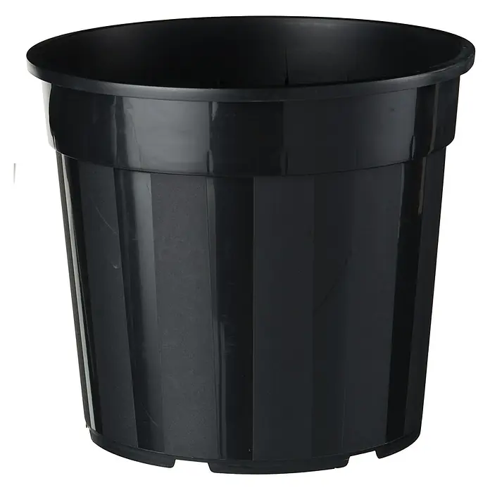Nature Plantenpot - 1 st., 10 l, Kunststof, Zwart - Vooraanzicht