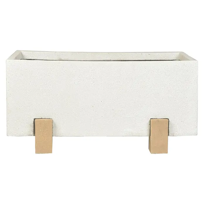 Pflanzkasten Modena - L x B x H: 65 x 34 x 30 cm, Kunststoff, Sand - Vorderansicht