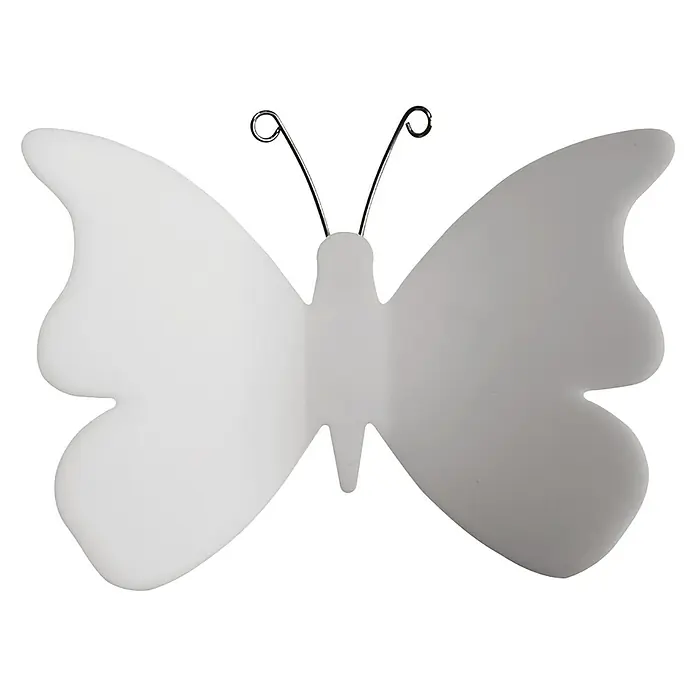 Adhesivos decorativos Mariposas - Lámina autoadhesiva, 9,5 x 9,5 cm, Blanco - Vista frontal