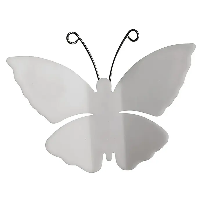 Adhesivos decorativos Mariposas - Lámina autoadhesiva, 9,5 x 9,5 cm, Blanco - Vista frontal