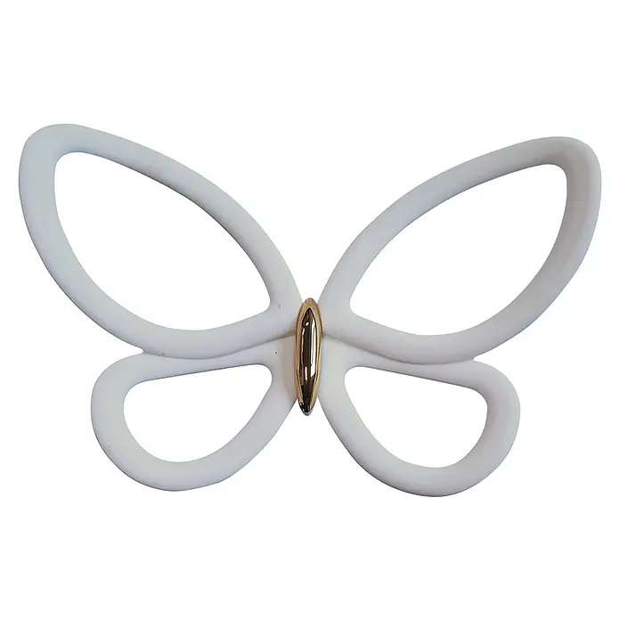 Vinilos decorativos Mariposas - 12 piezas, Blanco - Vista frontal