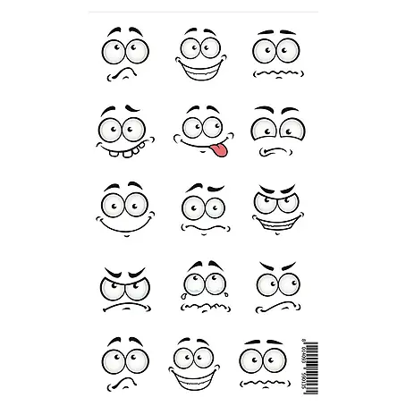 Adhesivos decorativos Caras