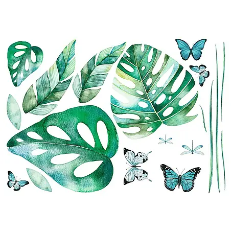 Adhesivos decorativos Hojas monstera
