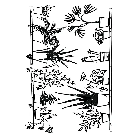 Adhesivos decorativos Macetas