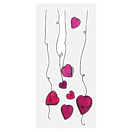 Adhesivos decorativos Corazones