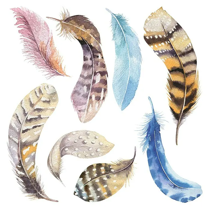 Adhesivos decorativos Atrapasueño acuarela - Lámina autoadhesiva, 30 x 30 cm, Multicolor - Primer plano