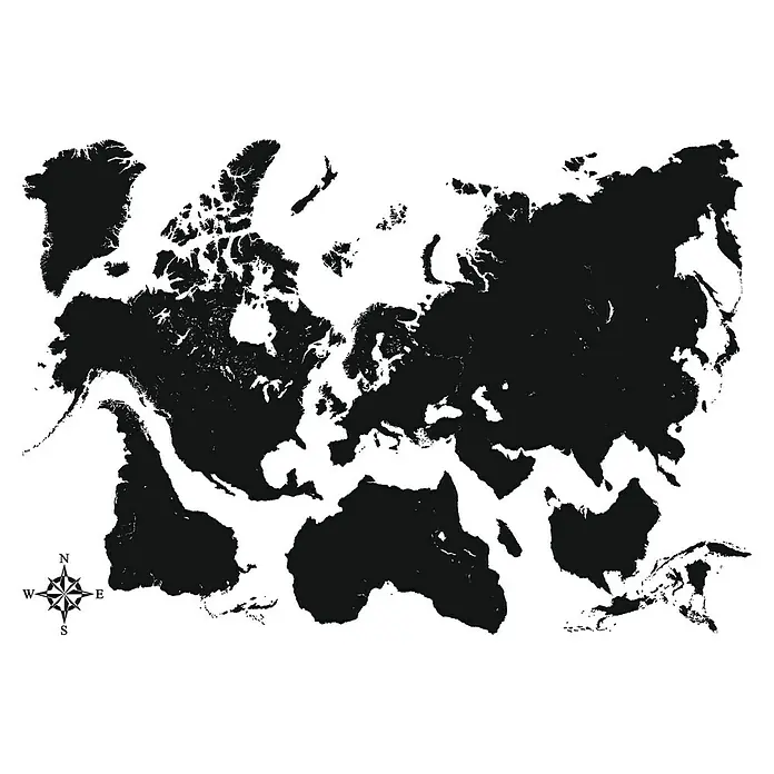 Vinilos decorativos Mapa - 47 x 70 cm - Primer plano