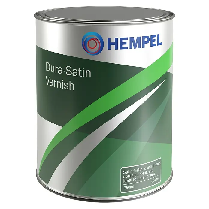 Hempel Sjajni lak za plovila - 750 ml, Svilenkasti mat, Prozirno - Pogled sprijeda