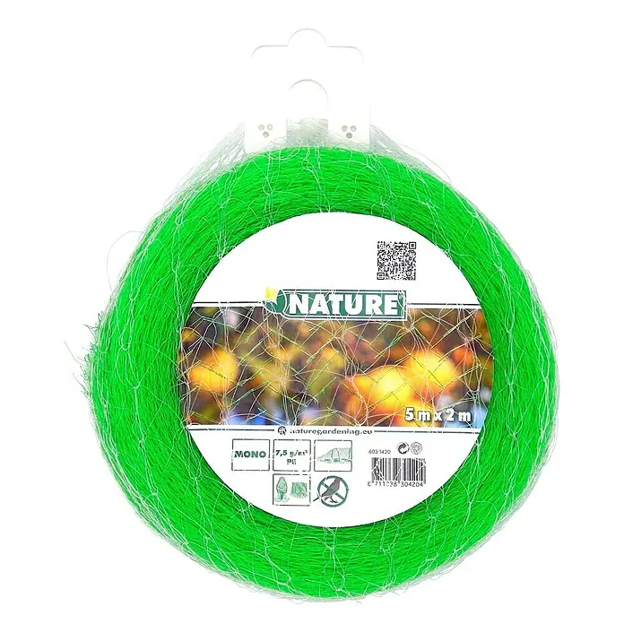Nature Vogelnet Mono - l x b: 5 x 2 m, Kunststof, Groen - Top-down weergave