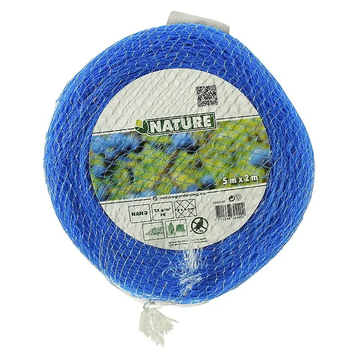 Nature Vogelnet Nano - l x b: 5 x 2 m, Blauw - Top-down weergave