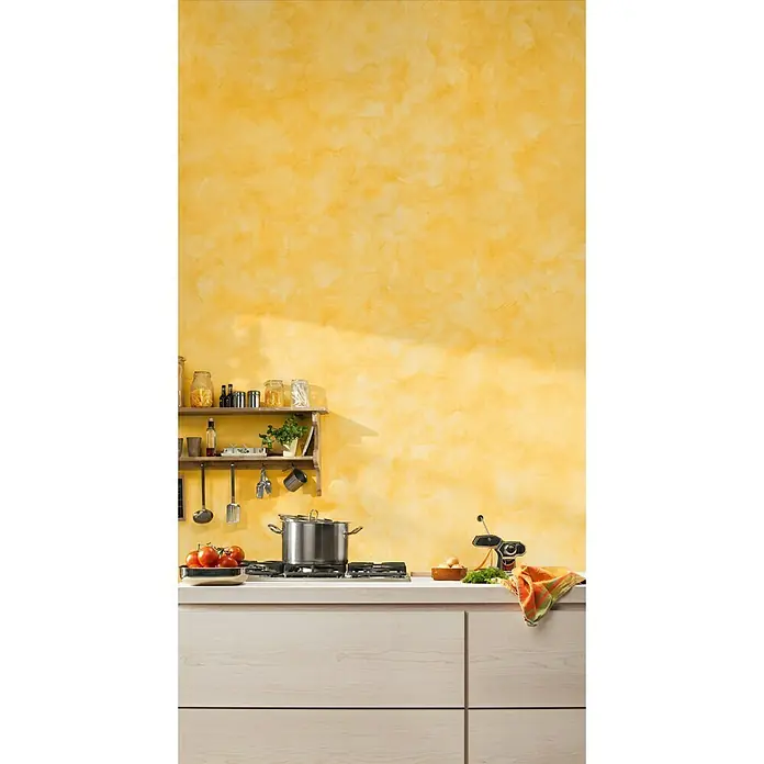 SCHÖNER WOHNEN-Farbe Trendstruktur Effektfarbe - Metalloptik, Gold, 2,5 l, Matt - Stimmungsaufnahme