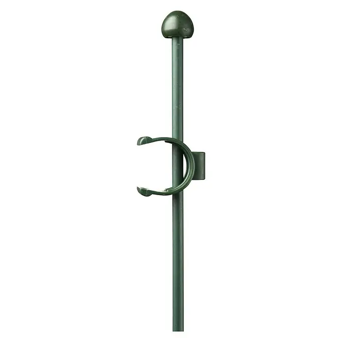 Nature Plantensteun met verstelbare clip - 100 cm, Staal, Groen - Vooraanzicht