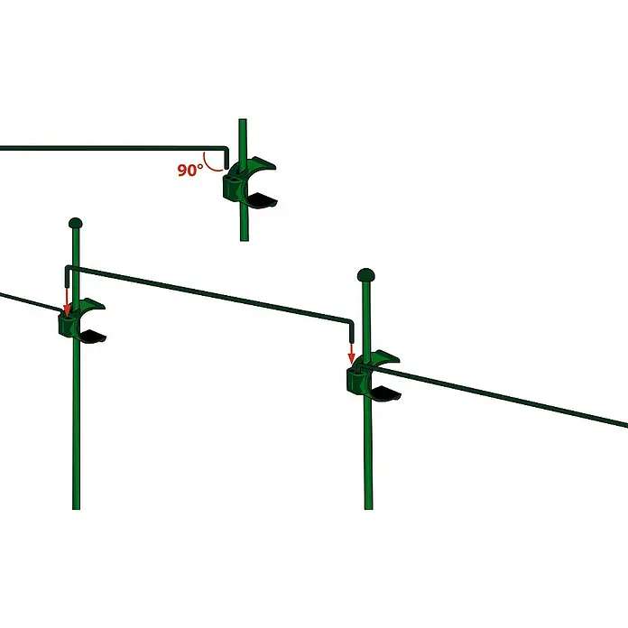 Nature Plantgeleider recht - Lengte: 80 cm, 1 stk. - Blauwdruk
