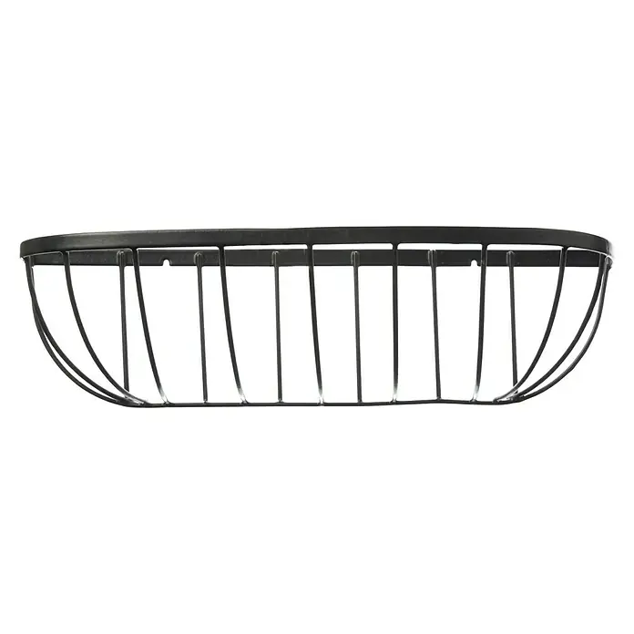Nature Hanging basket - 16 x 16 x 16,5 cm, Metaal, Zwart - Vooraanzicht