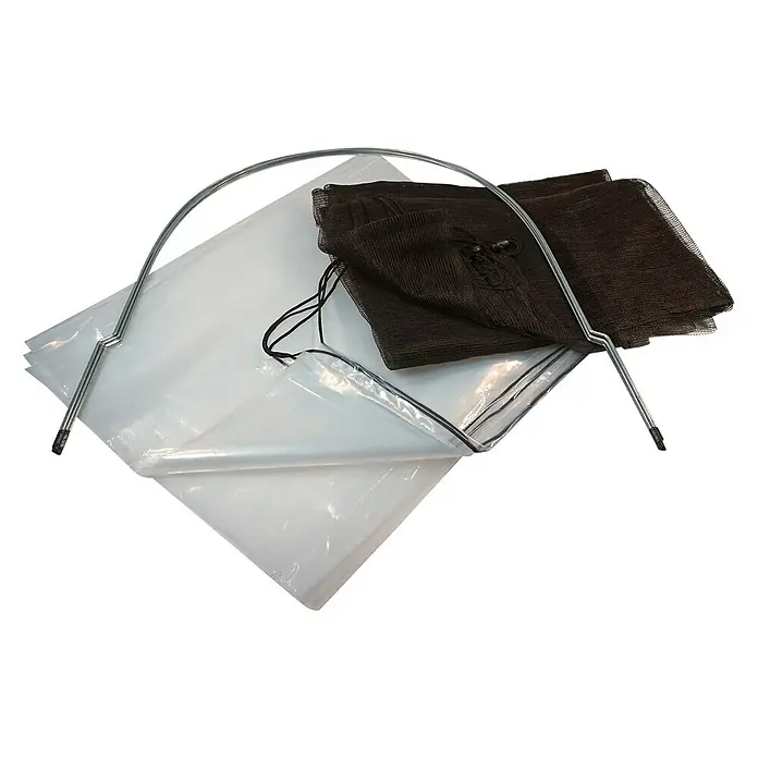Nature Folietunnel Set - 3 x 0,6 x 0,45 m, Polyethyleenfolie - Diagonaal zicht