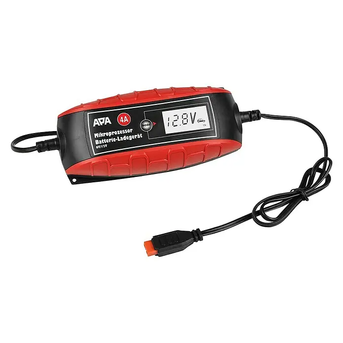 APA Batterie-Ladegerät - Ladestrom: 4 A, Geeignet für: AGM-/Gel-/Nass-/Blei-Säure-Batterien 6/12 V - Ansicht von oben