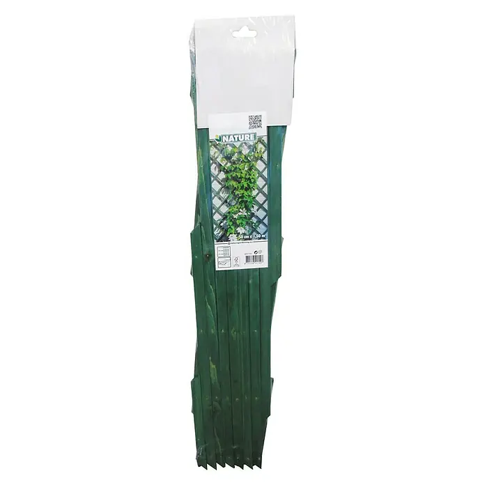 Nature Plantenklimrek Hout - 150 x 50 cm, Hout, Groen - Vooraanzicht