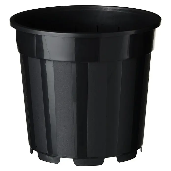 Nature Plantenpot - 2 st., 4,5 l, Kunststof, Zwart - Vooraanzicht