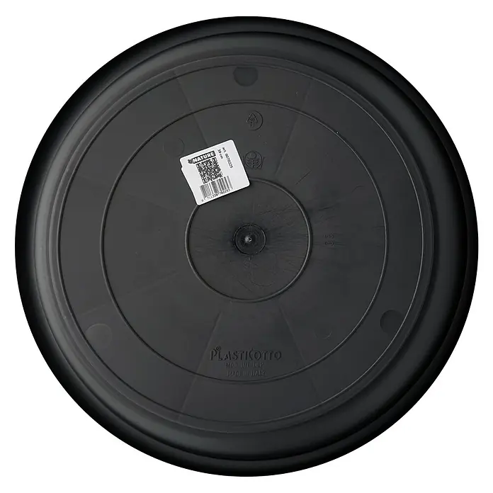 Nature Onderzetter voor bloempot - Diameter: 39 cm, Kunststof, Zwart - Top-down weergave