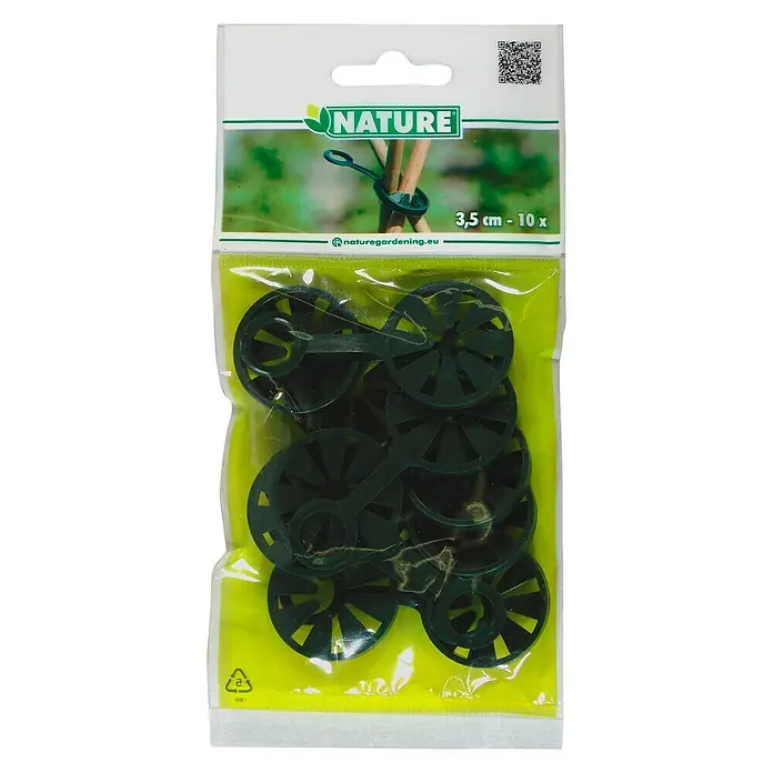 Nature Plantenring - Diameter: 11 mm, 10 stk., Kunststof - Vooraanzicht