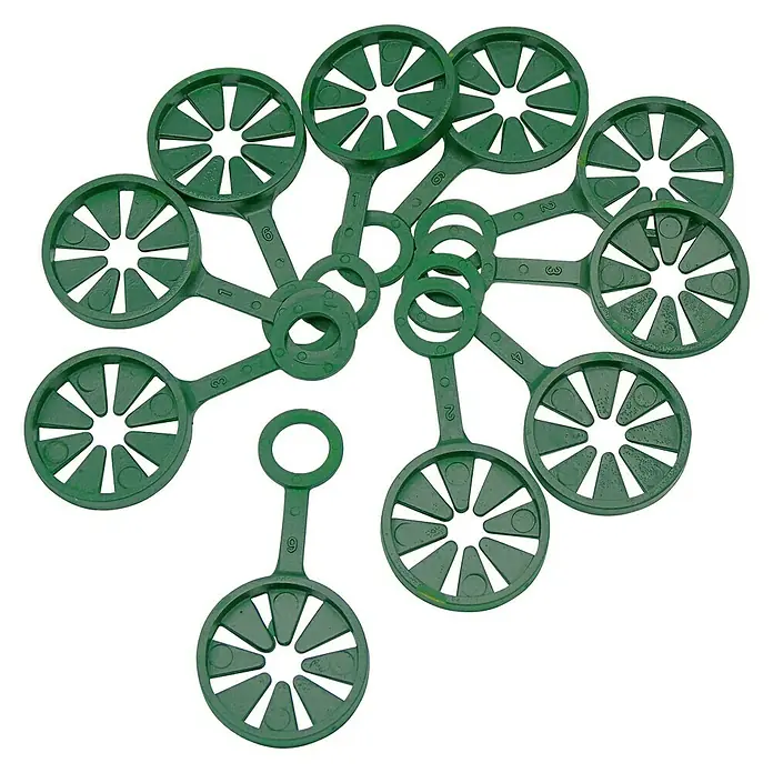Nature Plantenring - Diameter: 11 mm, 10 stk., Kunststof - Diagonaal zicht