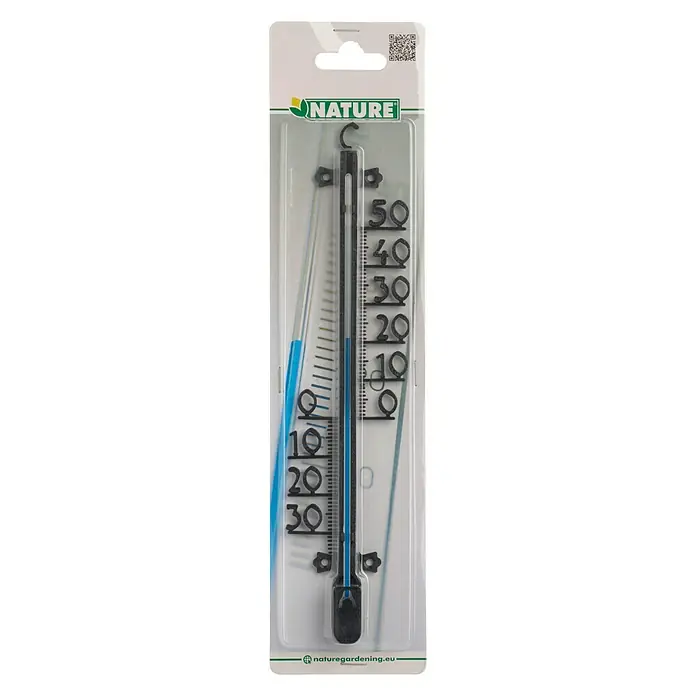 Nature Buitenthermometer - Analoog, Hoogte: 25 cm, Kunststof - Vooraanzicht