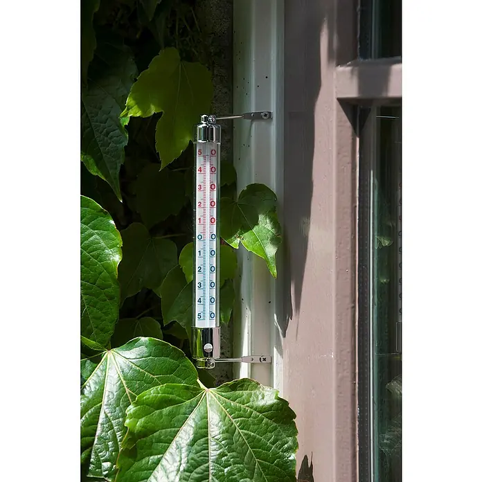 Nature Buitenthermometer - Hoogte: 20 cm, Metaal - Sfeeropname