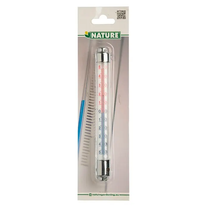 Nature Buitenthermometer - Hoogte: 20 cm, Metaal - Vooraanzicht