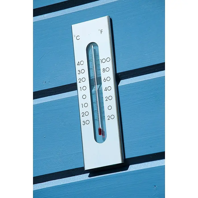 Nature Buitenthermometer - Hoogte: 23 cm, Aluminium - Sfeeropname