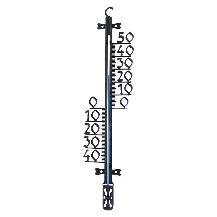 Nature Buitenthermometer - Analoog, Hoogte: 46,5 cm, Kunststof - Vooraanzicht