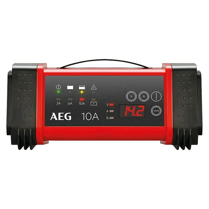 AEG Automatik-Ladegerät LT10 Microprozessor - Geeignet für: AGM-/Gel-/Blei-Säure-Batterien 12/24 V, 230 V - Vorderansicht