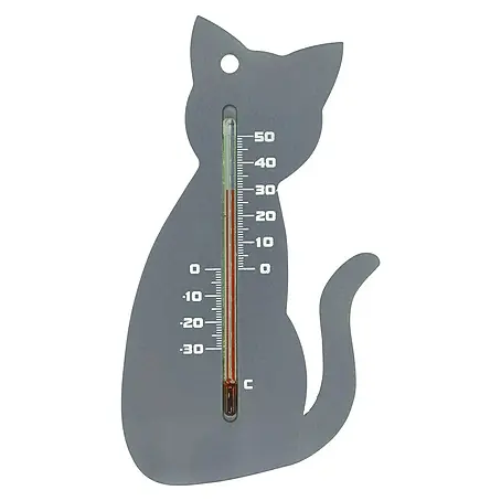 Nature  Buitenthermometer grijze kat