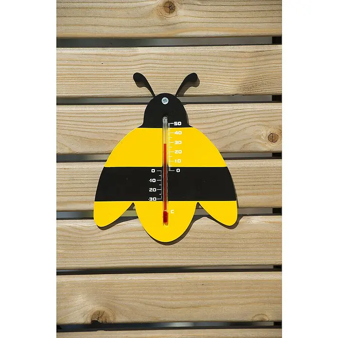 Nature Buitenthermometer Bij - Hoogte: 23 cm, Kunststof - Sfeeropname