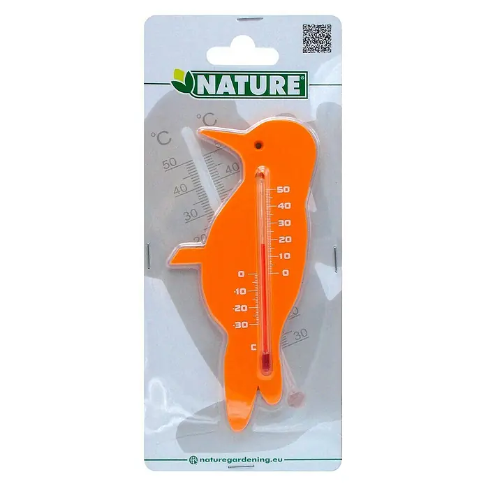 Nature Buitenthermometer Specht - Hoogte: 23 cm, Kunststof - Vooraanzicht